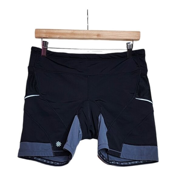 Athleta Compression Shorts size Large‎ Black - Picture 1 of 8